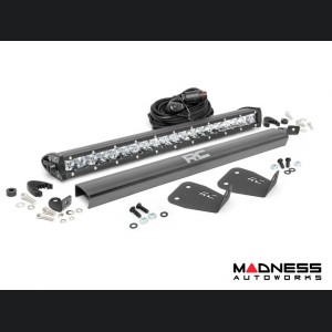 Ford Bronco Sport Front Bumper Light Bar Mount w/ 20" Single Row Chrome Series LED